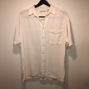 Knightsbridge linen cream white ss shirt